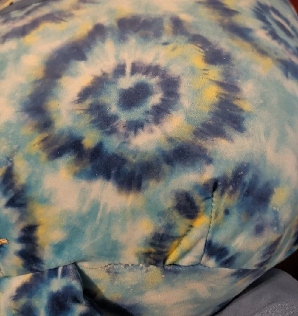 Squishmallows Blue Tie-Dye Shark Plush Pillow